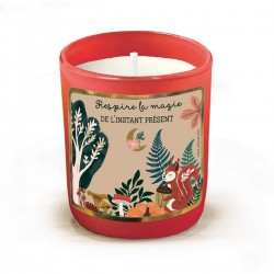 Bougie parfumée 220gr en verre rouge - La Parenthèse