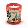 Bougie parfumée 220gr en verre rouge - La Parenthèse