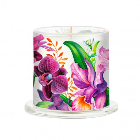 Bougie Parfumée 164 g sous cloche - Orchids