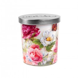 Candle jar & lid - Blush Peony