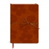 Carnet de notes couverture cuir vegan - Batik Botanicals (Floral)*