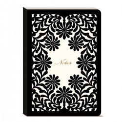 Carnet de notes couverture souple- Luxe Lace (black border)