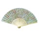 FAN (21cm / Polyster / Laser printed Logo on bamboo) - Golden Lily