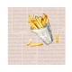 Bamboo Napkin 33x33 cm French Fries - Chic Mic