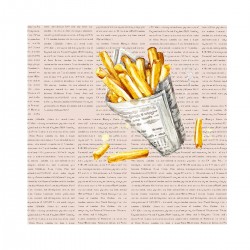 Bamboo Napkin 33x33 cm French Fries - Chic Mic