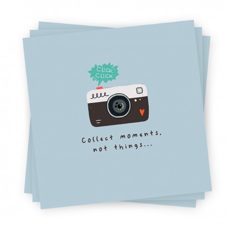 Bamboo Napkin 33x33 cm Camera - Chic Mic