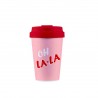 Mug de voyage 350ml (en P.L.A) Oh la la - Bioloco Plant Easy Cup*
