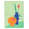 Torchon en coton biologique 50x70 cm Graphic still life - Chic Mic