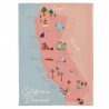 Torchon en coton biologique 50x70 cm California Dreamin- Chic Mic