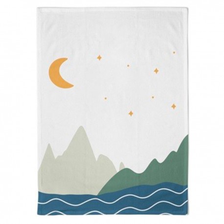 Torchon 100% biologique  moon & mountains de Chic Mic