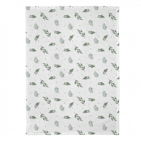 Torchon en coton biologique 50x70 cm Elegant Leaves - Chic Mic