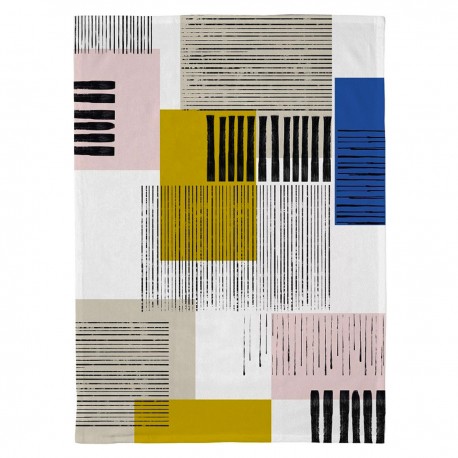 Torchon en coton biologique 50x70 cm Stripes on Stripes - Chic Mic
