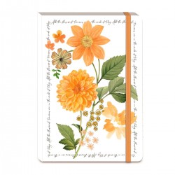 Soft cover bungee journal (marigold)- Notable Floral