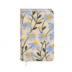 Carnet de notes couverture en tissu - Sweet boutique (Periwinkle)