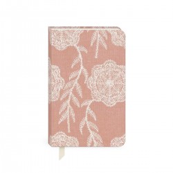 Carnet de notes couverture en tissu - Sweet boutique (Peony)
