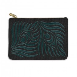Trousse brodée - Nightshade (Peacock Grid)