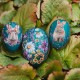 Set of 12 easter eggs Floral Couture - 12 cm - 3 designs assorted