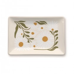 Decorative porcelain tray (daisy)- Flower Market 