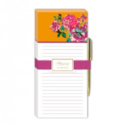 List pad with pen (bouquet) - Global Garden 
