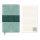 Carnet de notes couverture cuir vegan - Nightshade (Peacock fan)