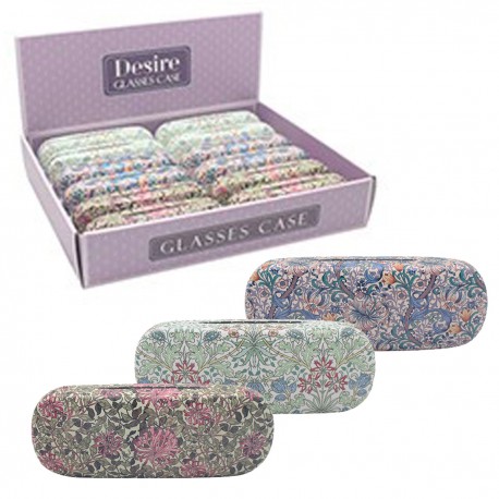 Présentoir de 12 étuis à lunettes (3 motifs W.Morris assortis)