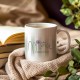 Ceramic white mug - Nature vivante (merci)