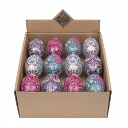 Présentoir 24 oeufs à garnir GM (3 motifs) en métal - William Morris 