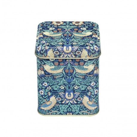 Boîte à thé 100g en métal - William Morris (Strawberry Thief Blue)