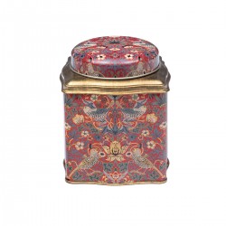 Boîte à thé 200g en métal - William Morris (Strawberry Thief Blue)