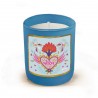 Bougie parfumée 220gr en verre bleu - Tu es magique