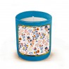 Bougie parfumée 220gr en verre bleu - Liberty Branches*