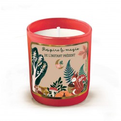 Bougie parfumée 220gr en verre rouge - La Parenthèse