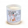 Bougie parfumée 220gr en verre blanc - Ecole de vie