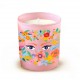 Bougie parfumée 220gr en verre rose - Joli Jardin