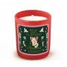 Bougie parfumée 220gr en verre rouge - Les arcanes du coeur