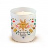 Bougie parfumée 220gr en verre blanc - Le Soleil (personne..)