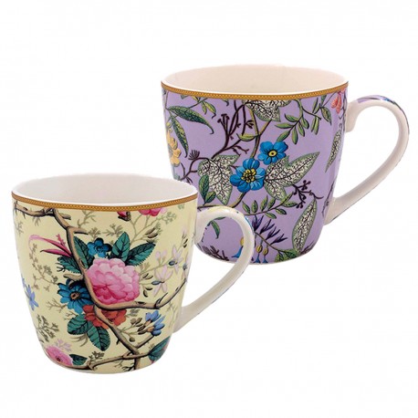 Lot de 2 coffrets 1 tasse déjeuner en porcelaine - W.Kilburn