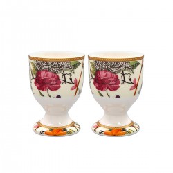Set de 2 coquetiers en porcelaine - W.Kilburn