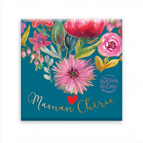 Magnet - Maman chérie (floral folk)