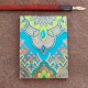 Pocket Carnet Notes Paisley ' Turquoise'