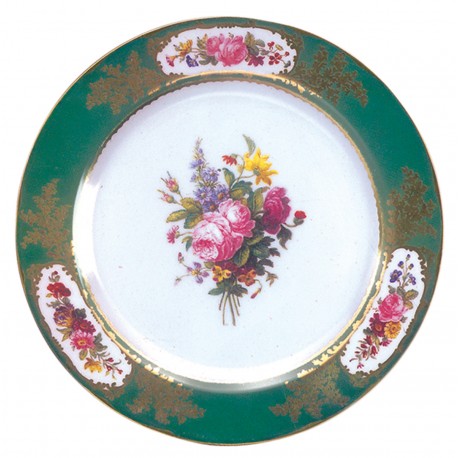 Plate - Sevres green