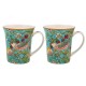 Coffret 2 mugs en porcelaine - Strawberry Thief Blue