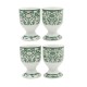 Set of 4 egg cups assorted - Acorn