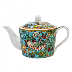 Théière en porcelaine - Strawberry Thief Blue