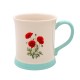 Mug embossé en porcelaine - Country life (Poppy)