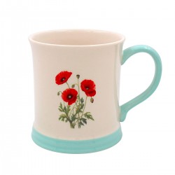 Embossed mug - Country life (Poppy)