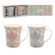Coffret 2 mugs en porcelaine - Hyacinth