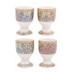 Set of 4 egg cups assorted - Hyacinth