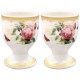 Set de 2 coquetiers en porcelaine - Redoute Rose*