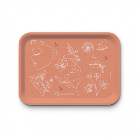 Plateau rectangulaire (42x30 cm) - Fleurever